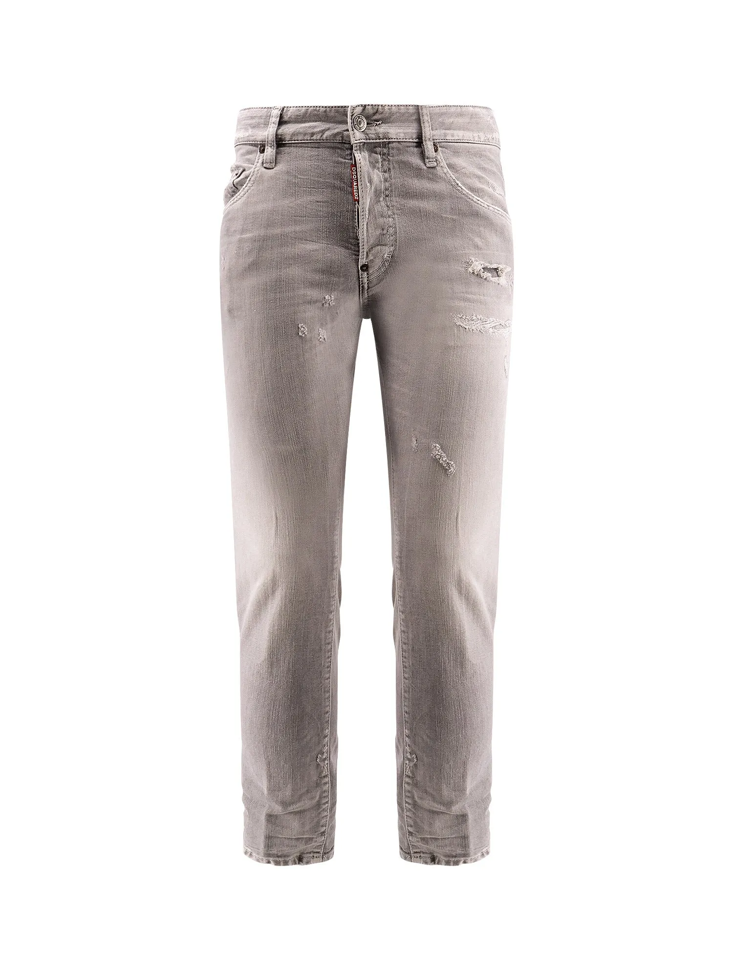 Skater Jeans With Destroyed Effect