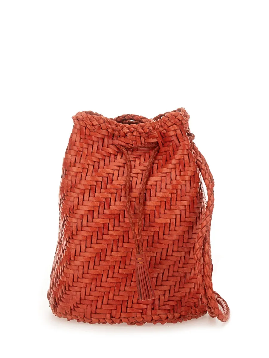 "Pompom Double Jump Tan" Bag
