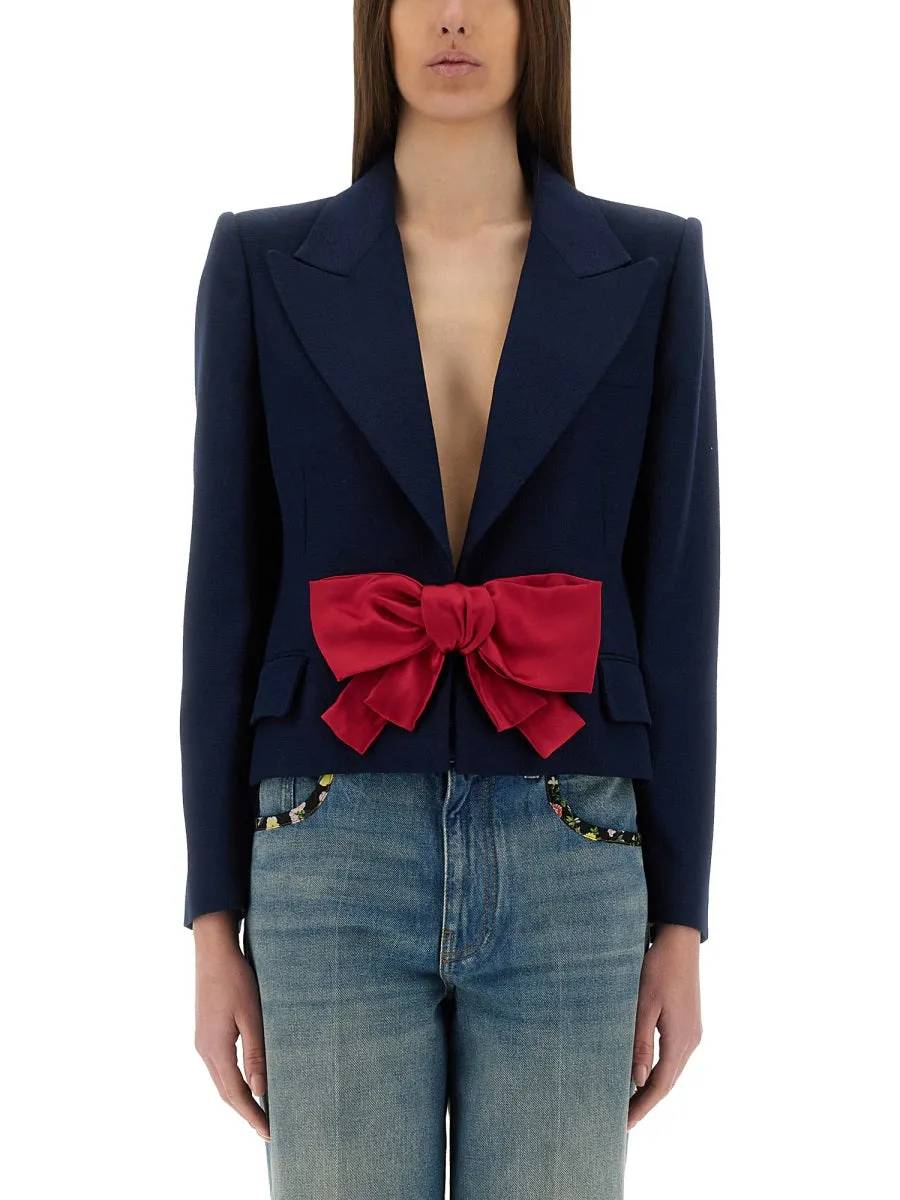 Viscose Jacket With Bow