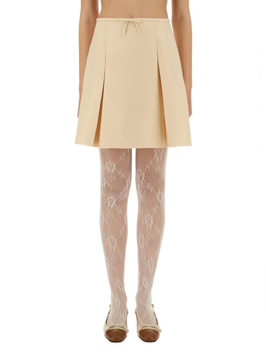 Crepe Couture Short Skirt