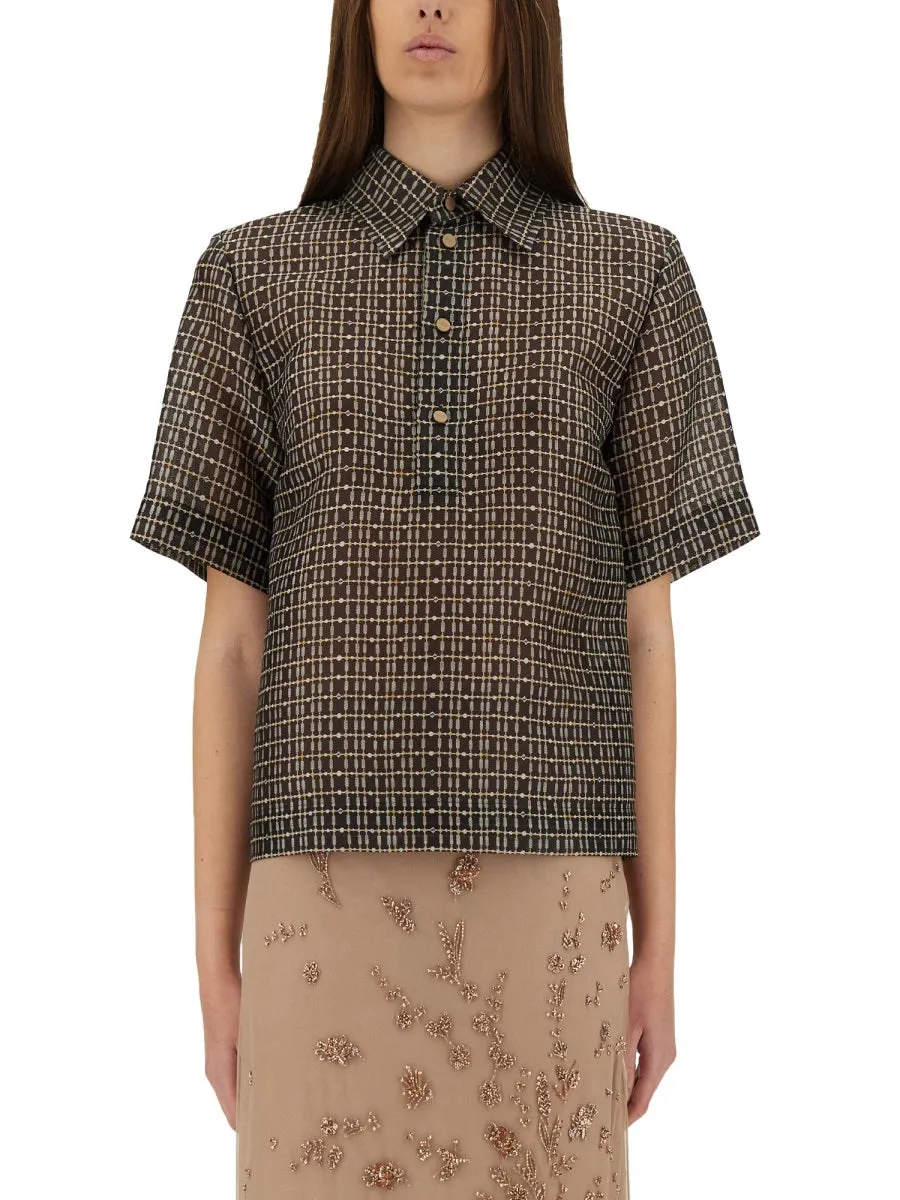 Silk Net Shirt