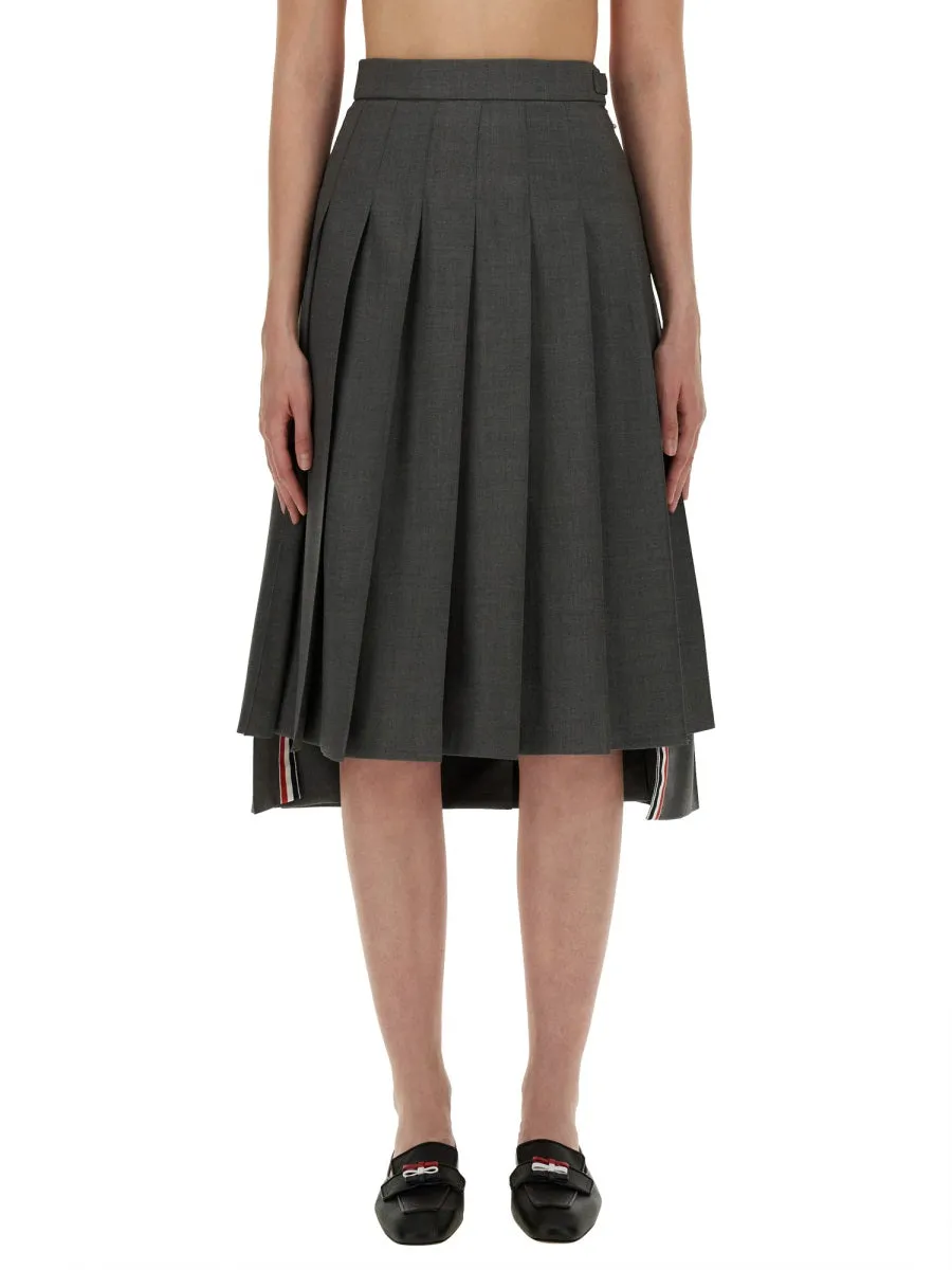 Pleated Midi Skirt