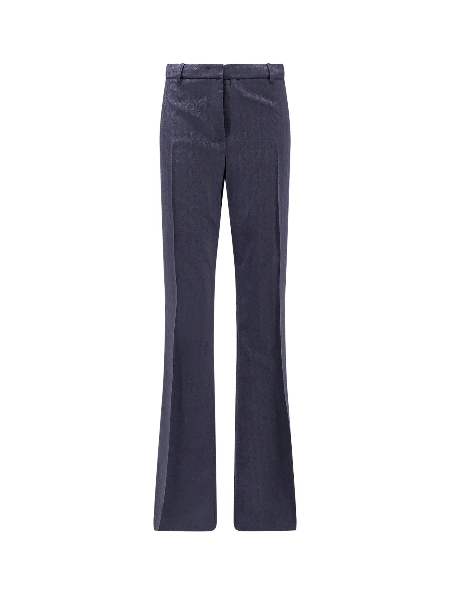 Wool Trousers With Iconic Motif
