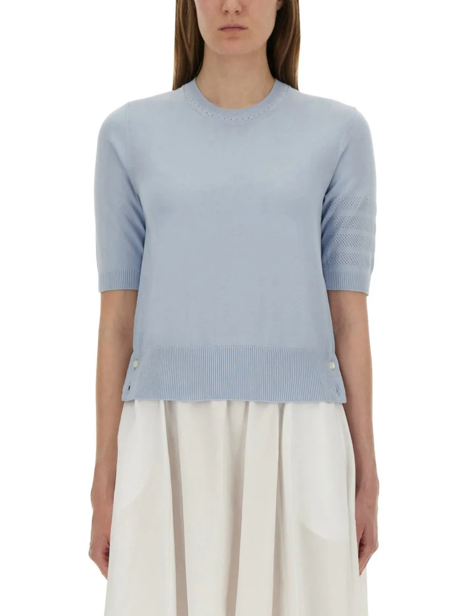 "4-Bar" Knitted T-Shirt