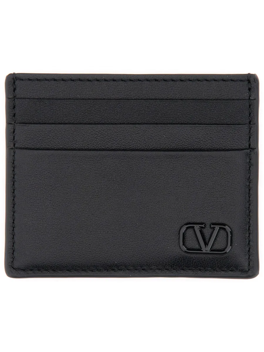 Calfskin "Vlogo Signature" Card Holder