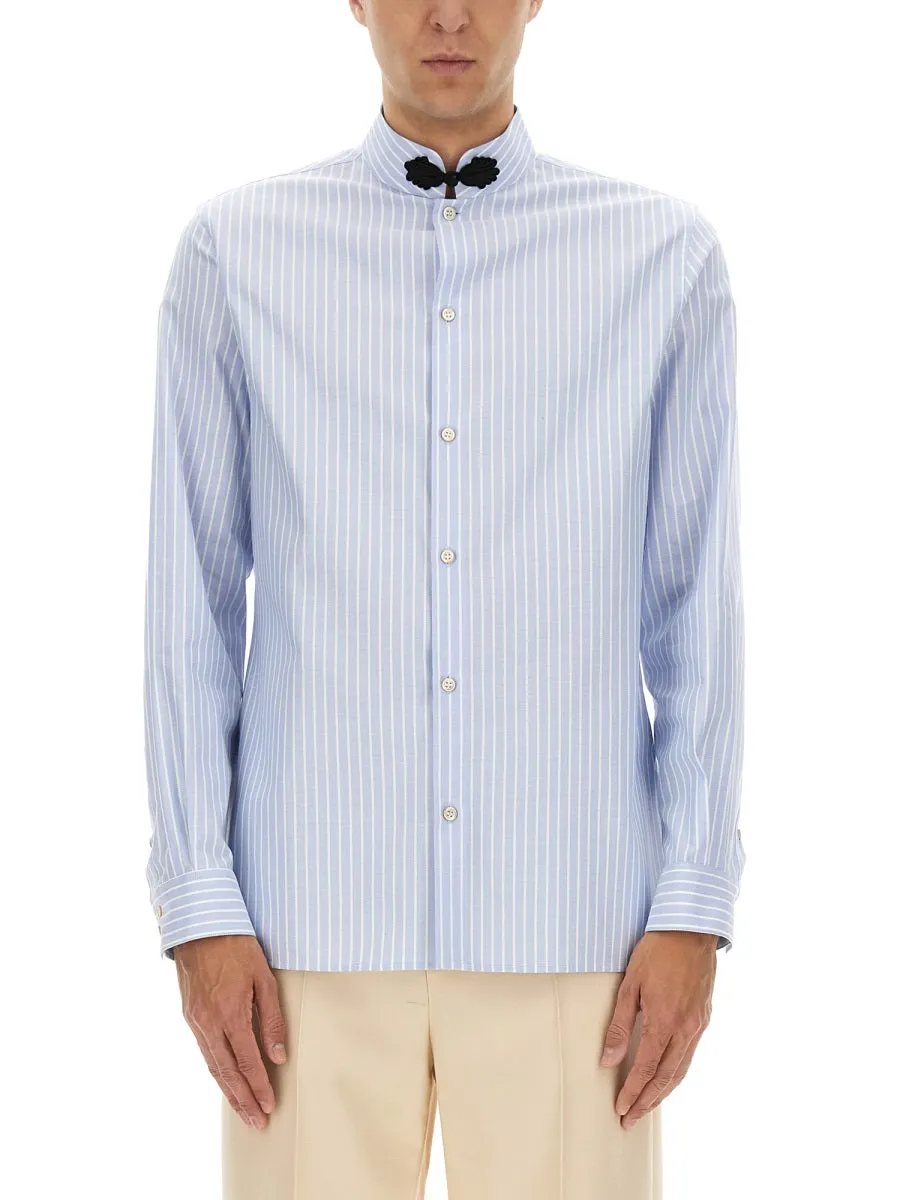 Cotton Oxford Shirt With Toggle