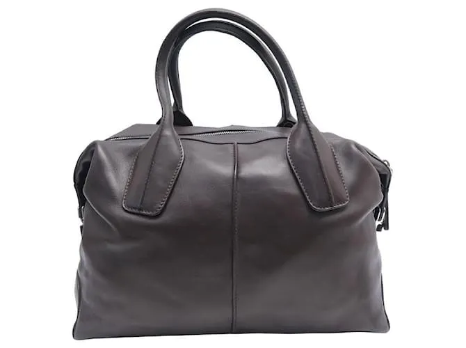TOD'S BORSA A MANO D-STYLING IN PELLE MARRONE BORSA A MANO IN PELLE MARRONE