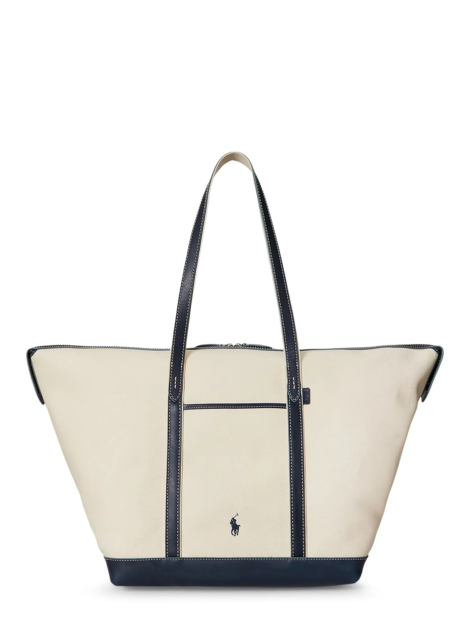 Canvas Travel Bag With Leather Profiles