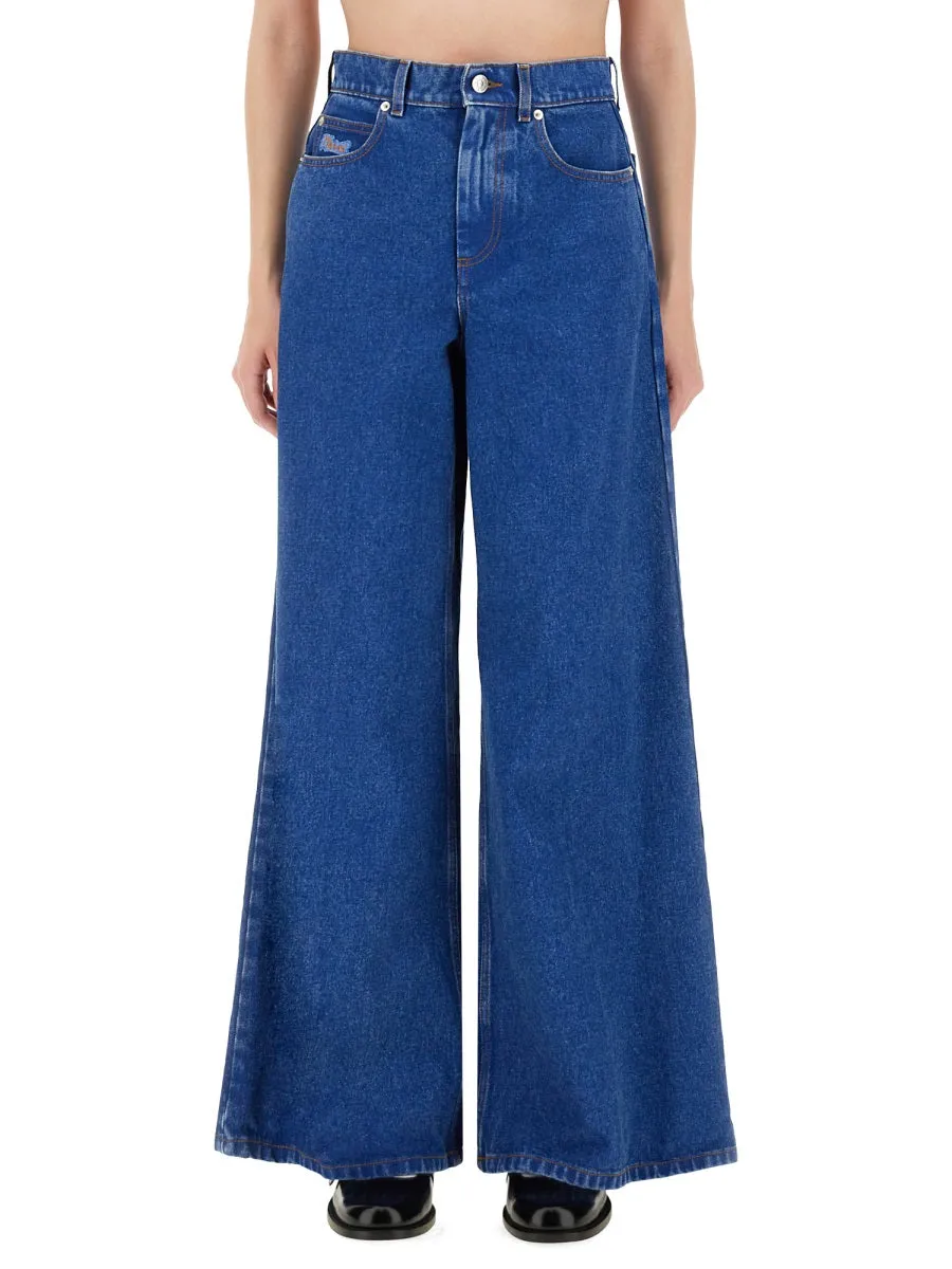 Denim Wide Leg Jeans