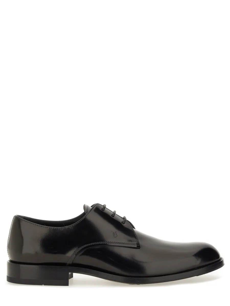 Leather Lace-Up Derby Shoe