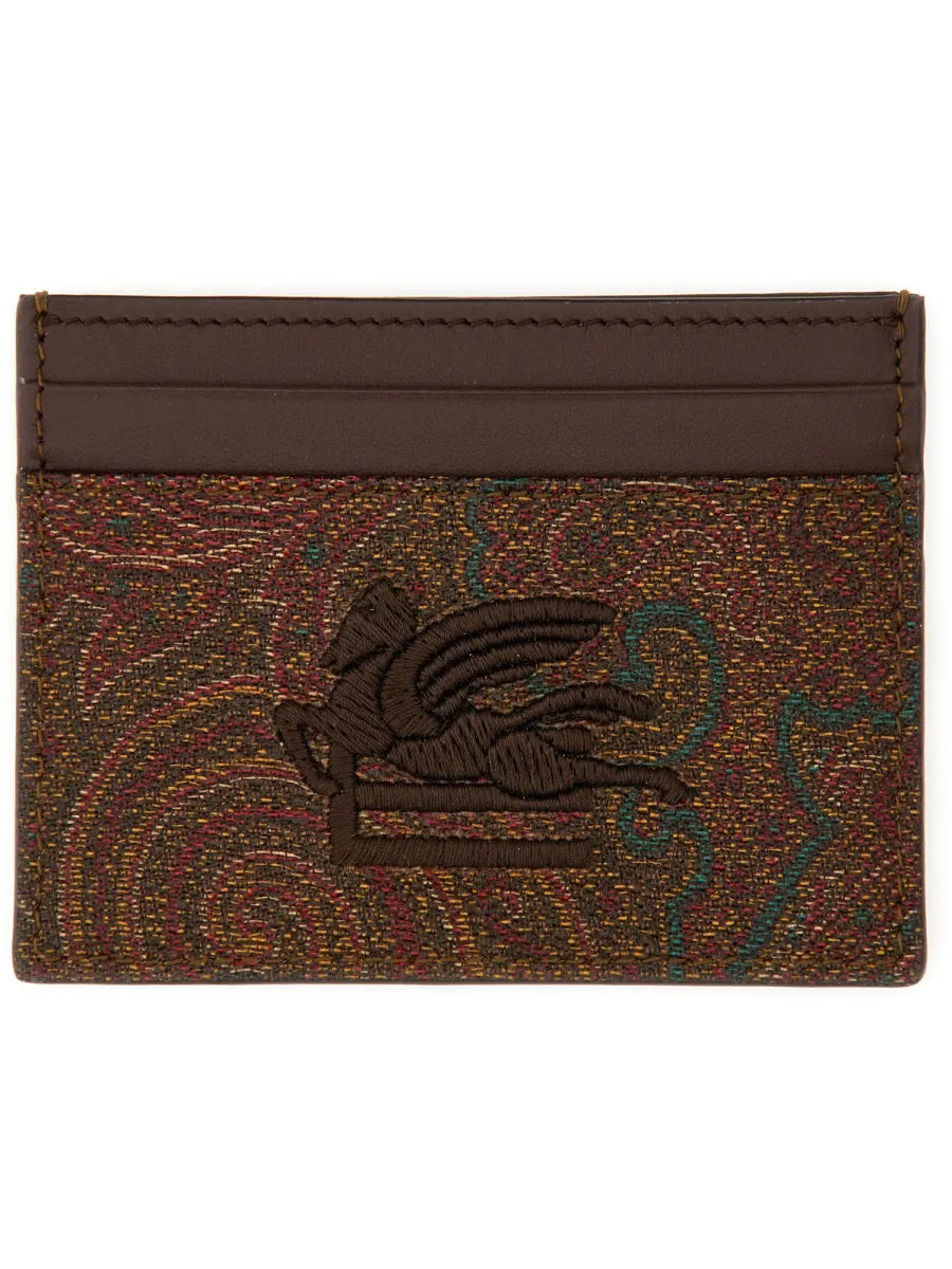 Paisley Print Card Holder