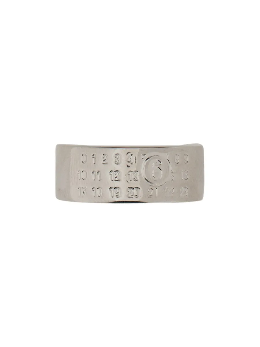 "Minimal Numeric" Band Ring