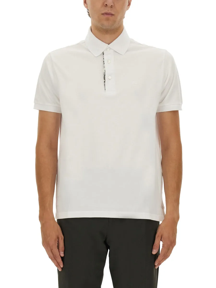 Polo Shirt With Embroidered Pegasus