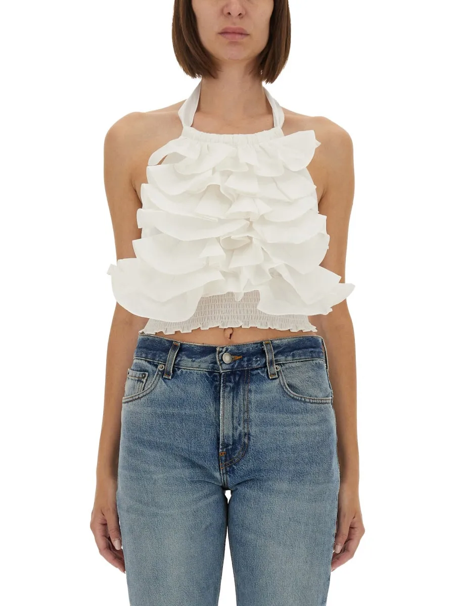 "Cyprus Layer" Top With Ruffles