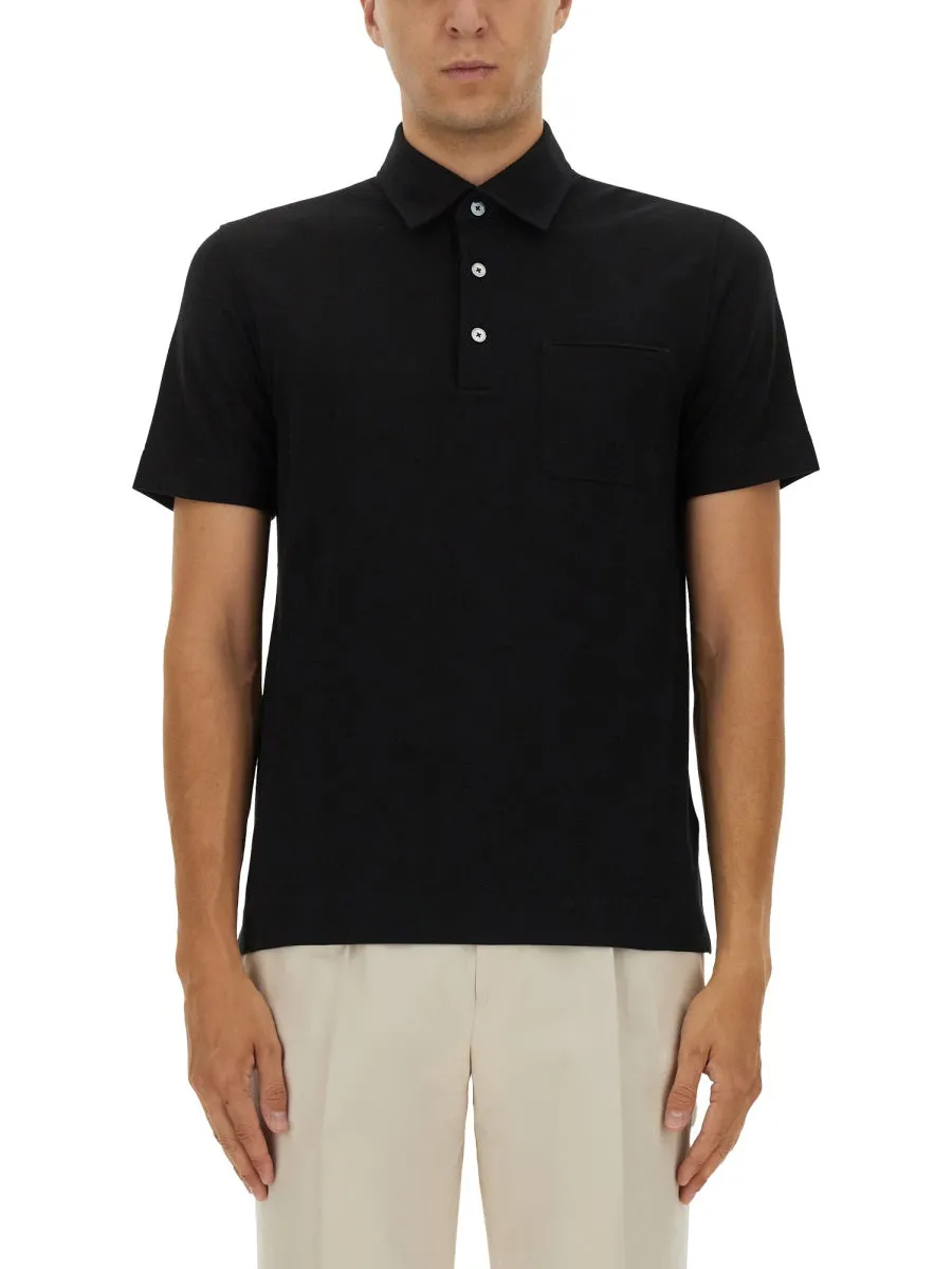 Cotton Polo Shirt With Pocket