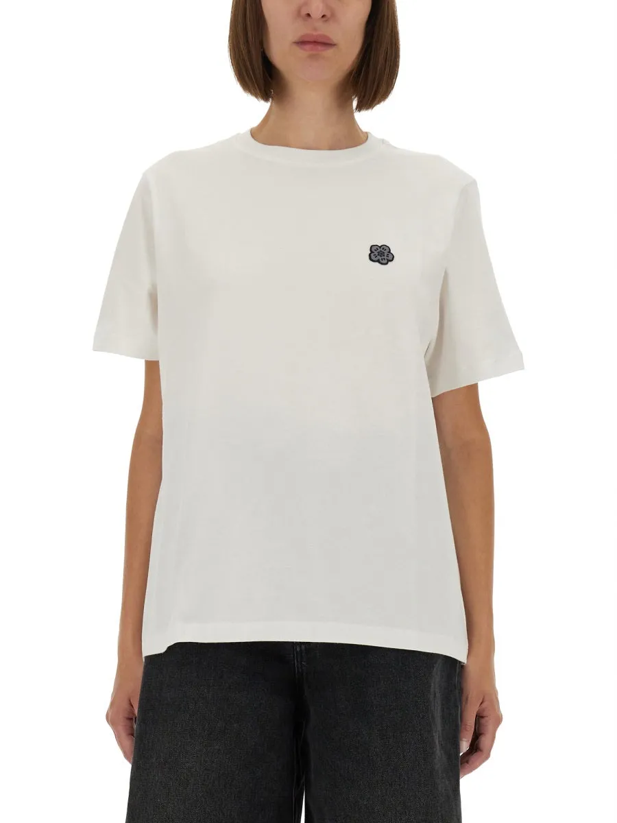 T-Shirt With "Boke Flower" Embroidery