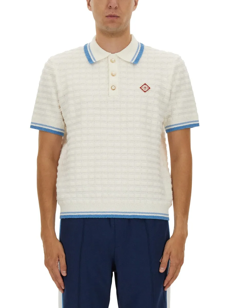 Cotton Bouclé Polo Shirt