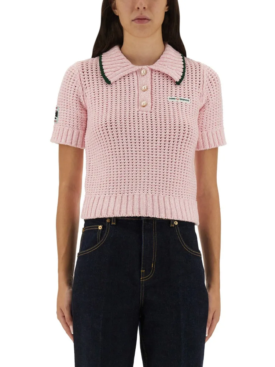 Cotton Mouliné Polo Shirt