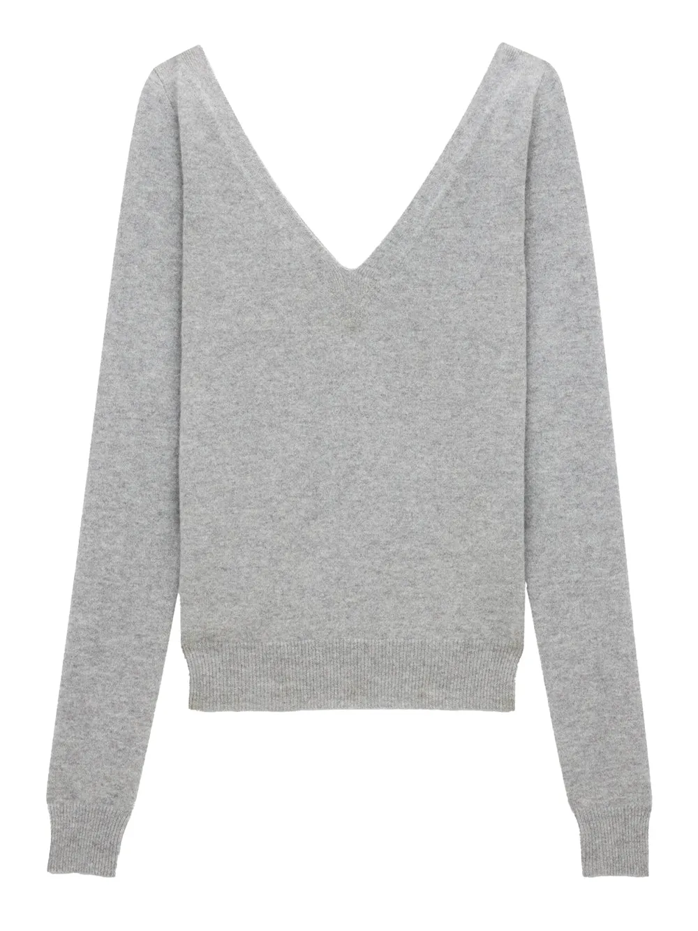 Pullover Con Scollo A V In Cashmere