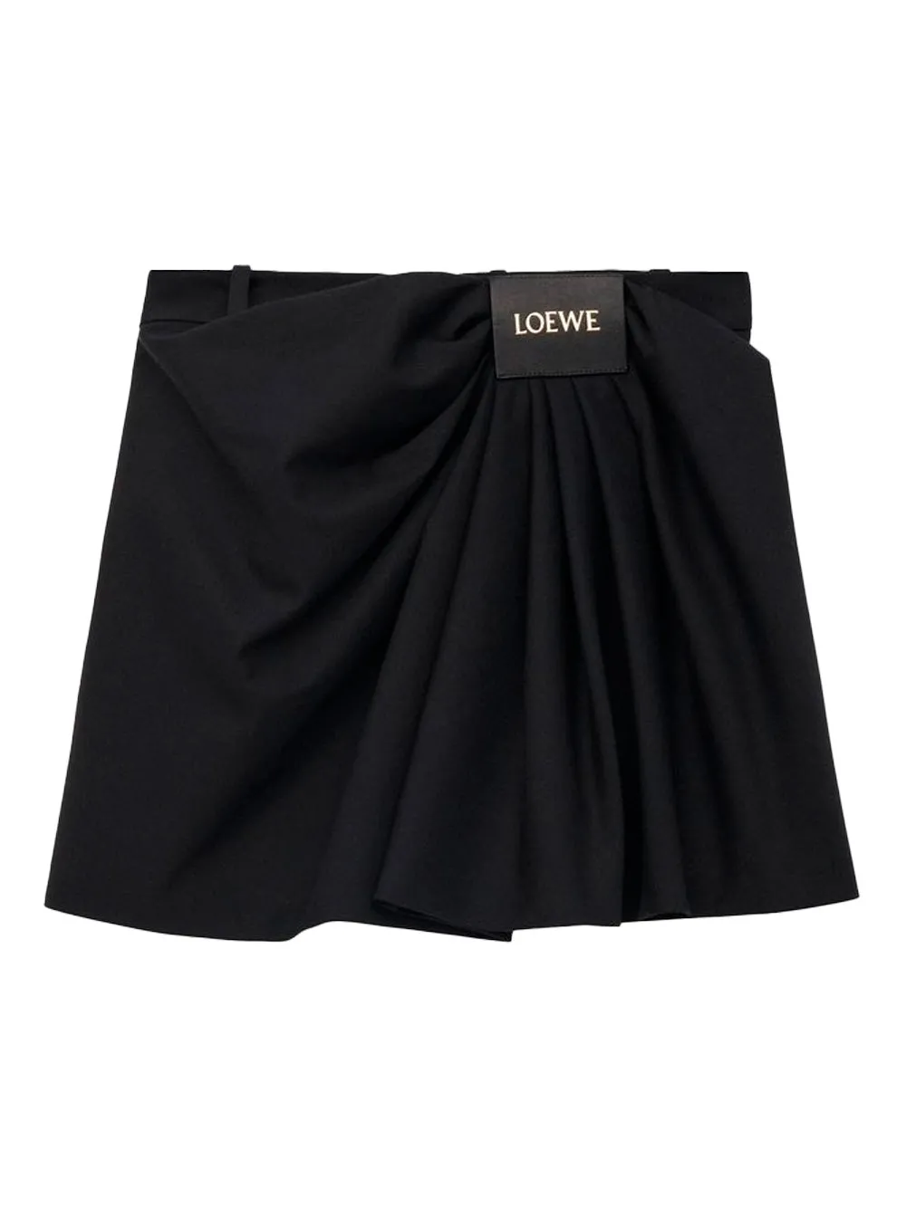 Gonna Drappeggiata In Cotone E Seta