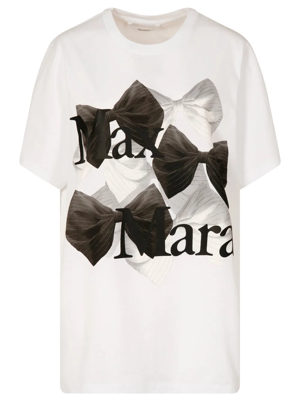 T-Shirt In Cotone Bow-Print