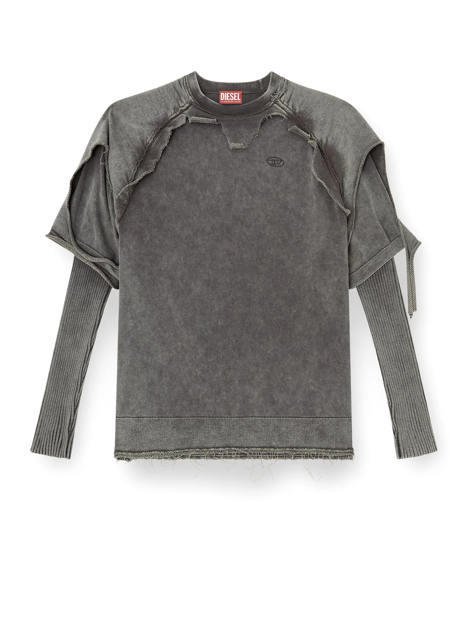K-Petro Cotton Sweatshirt With Distressed Effect