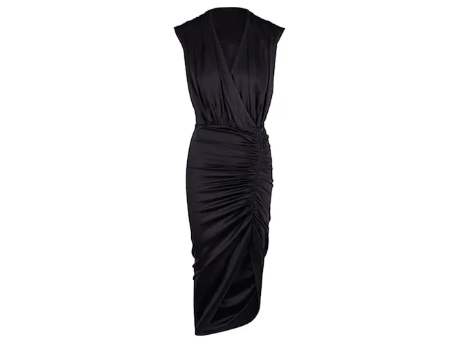 Abito in seta nera Veronica Beard Casela Nero