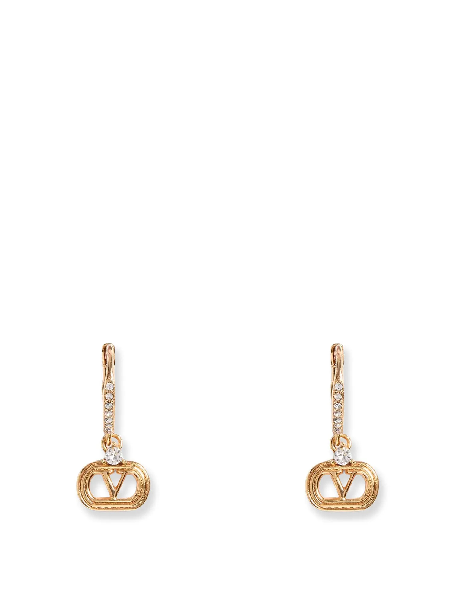 Ovalette Metal And Swarovski® Crystals Earrings