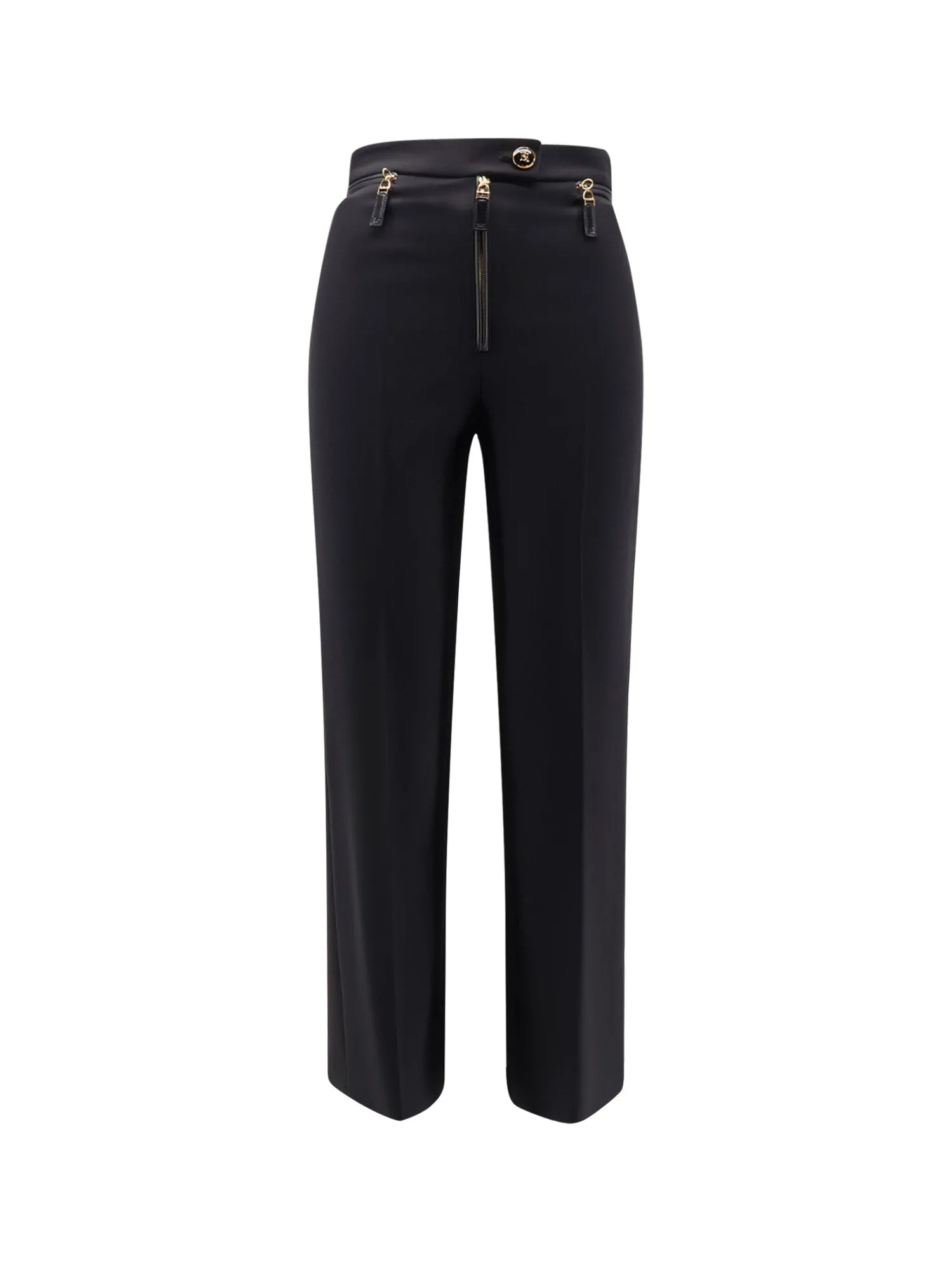 Trousers With Logoed Button