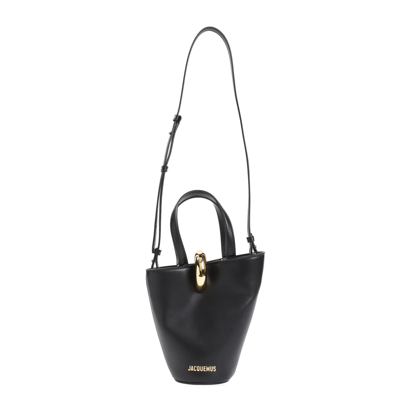 Black Leather Le Petit Bambola Handbag