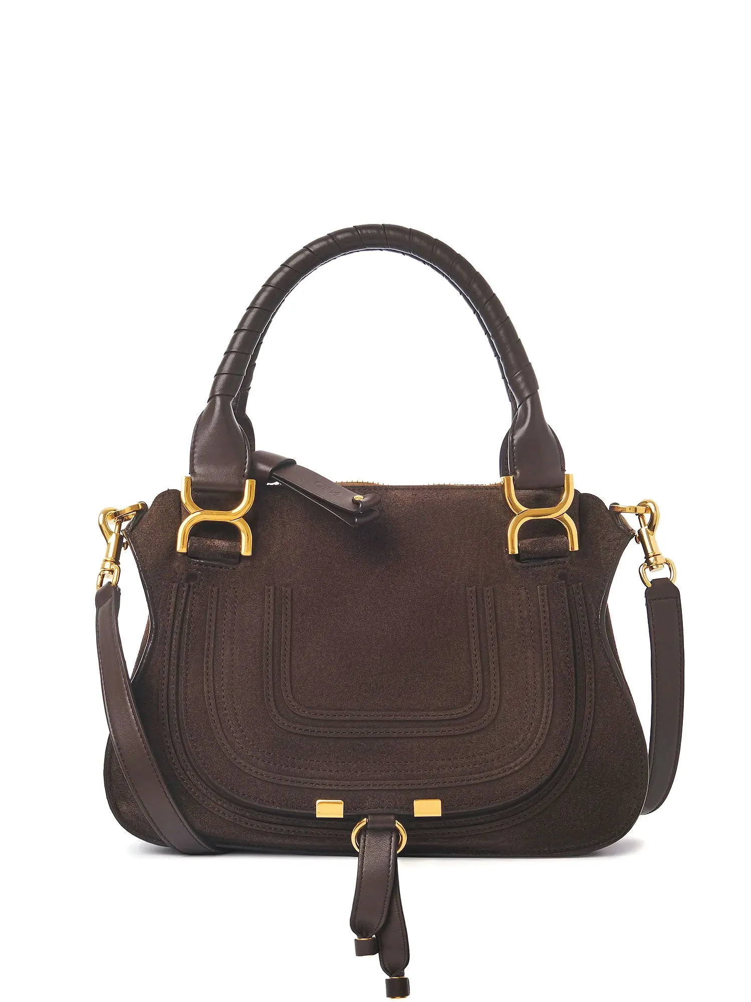 Marcie Small Suede Shoulder Bag