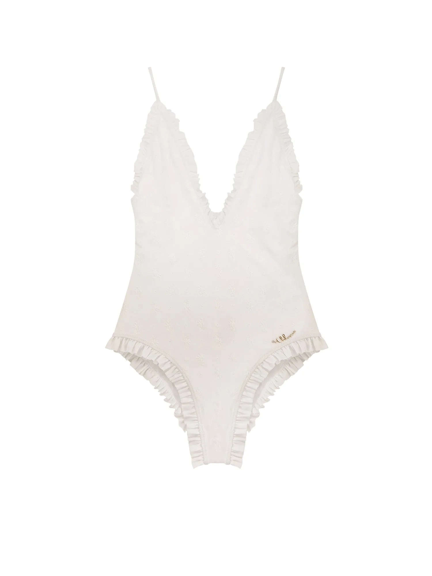 Swimsuit With Logo Detail