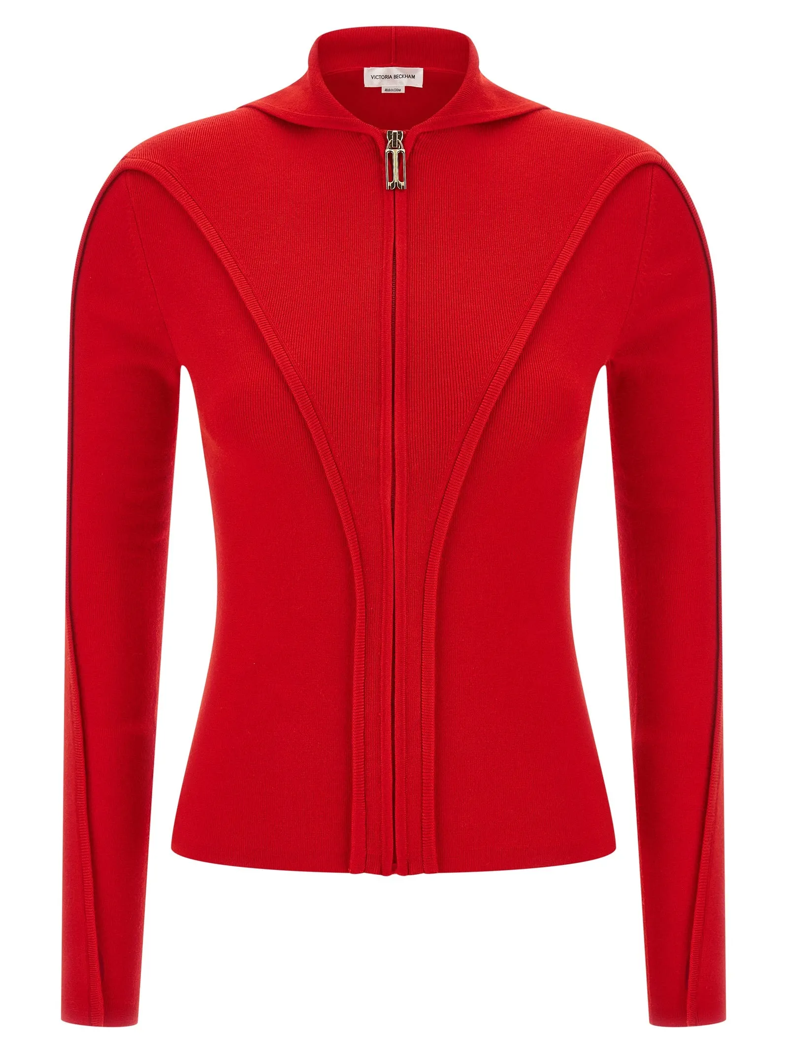 Hooded Cardigan Maglioni Rosso