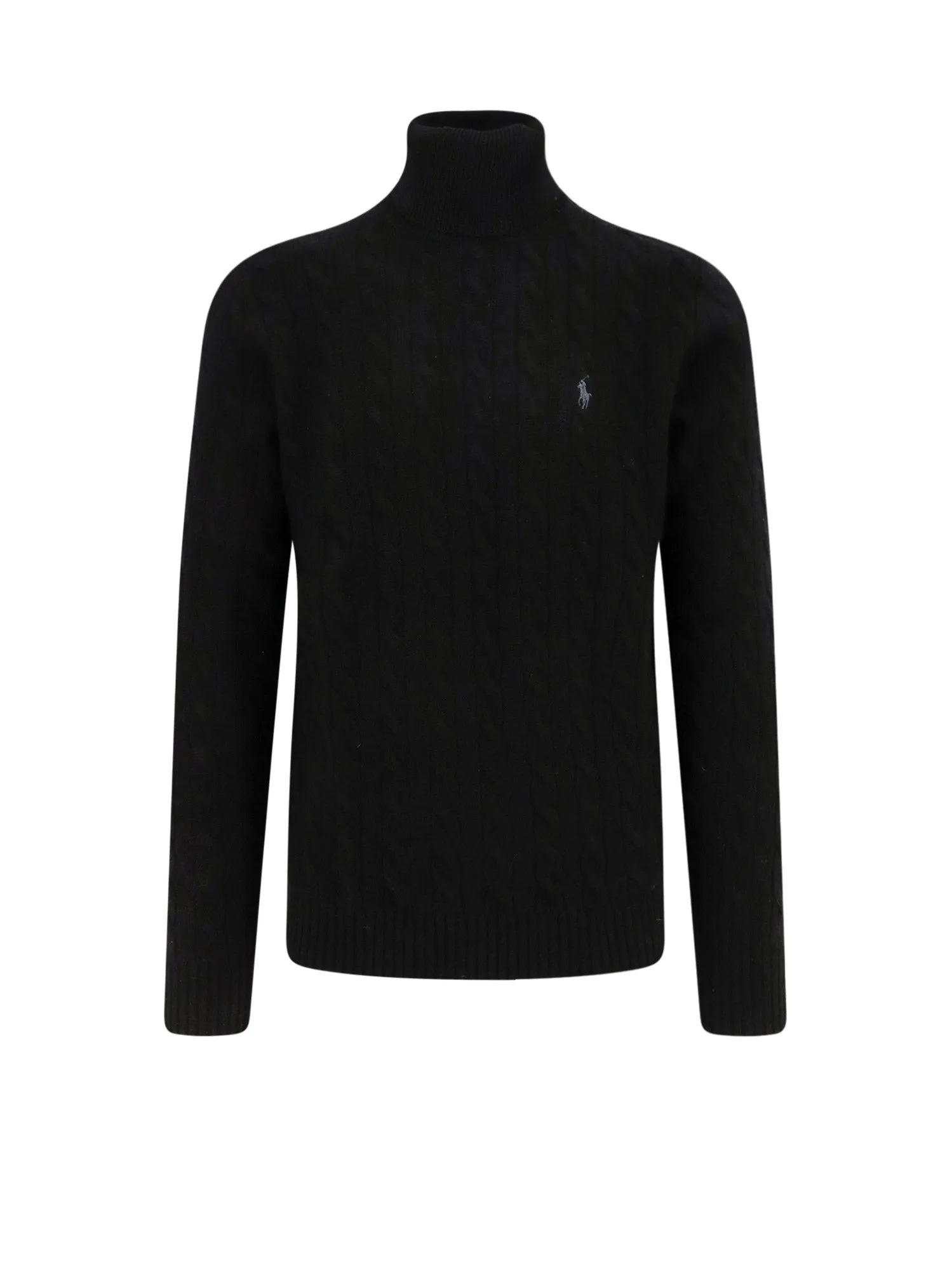 Wool And Cashmere Sweater With Frontal Logo