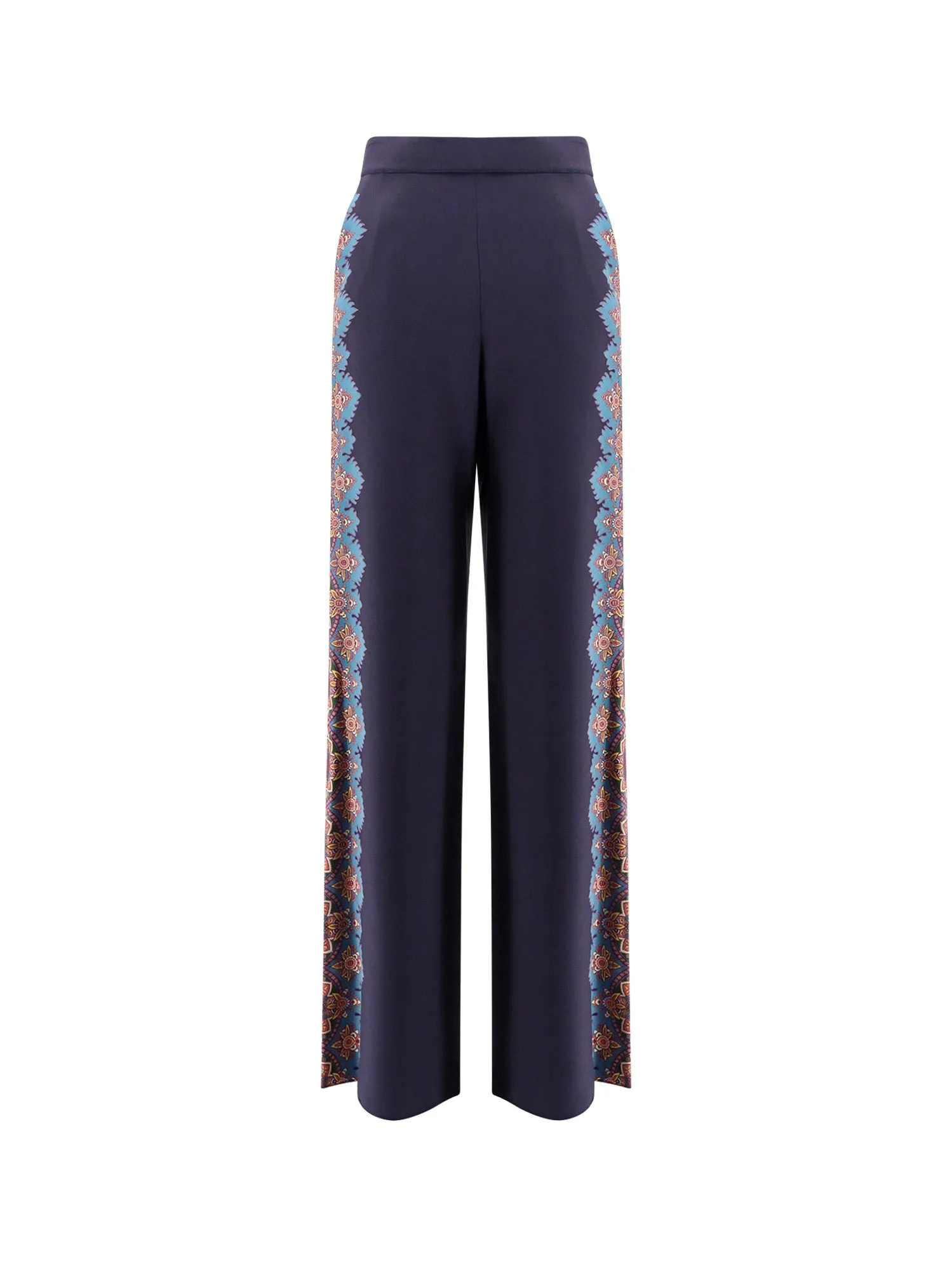 Silk Trousers With Floral Print