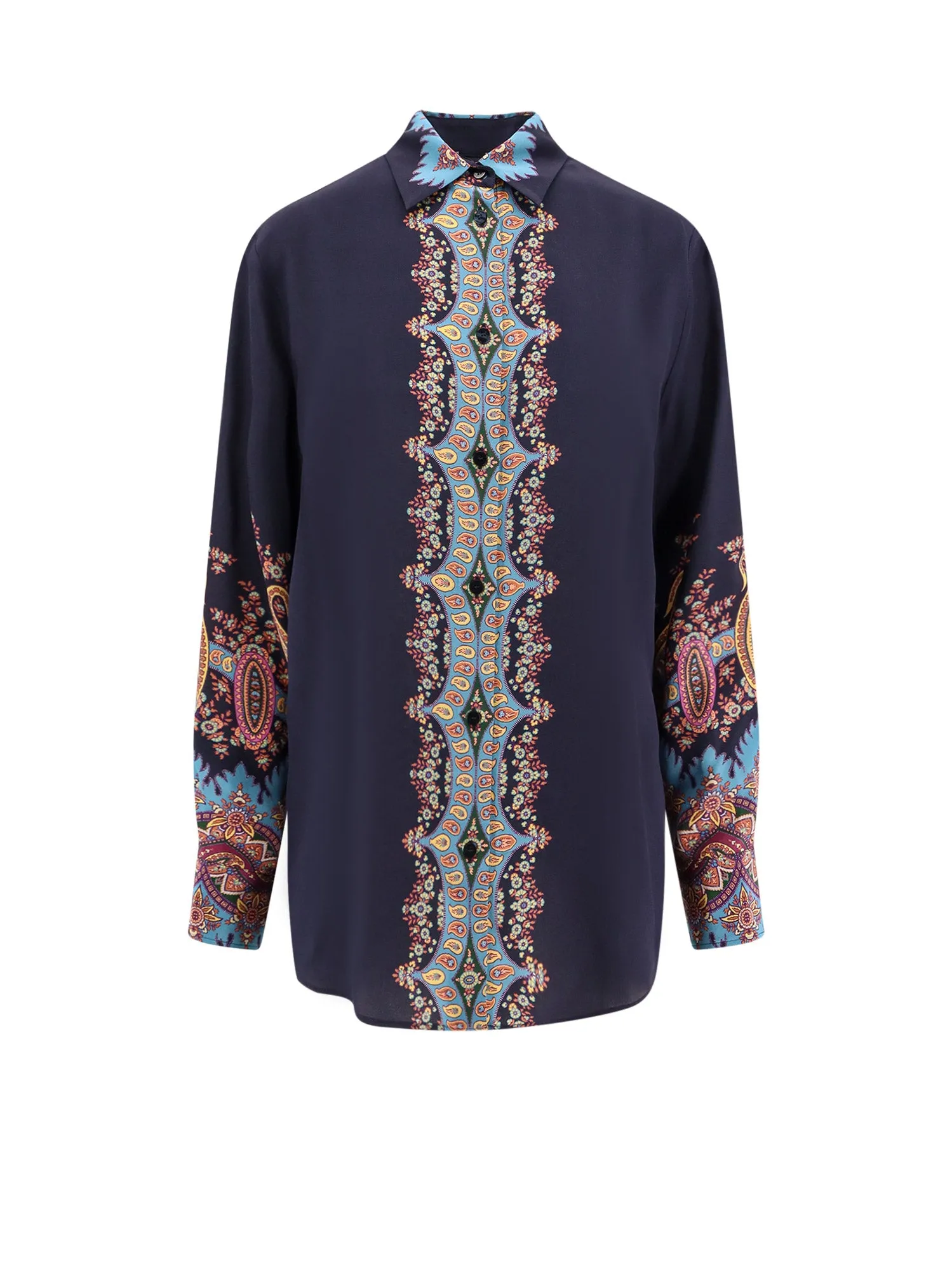 Silk Shirt With Floral Print