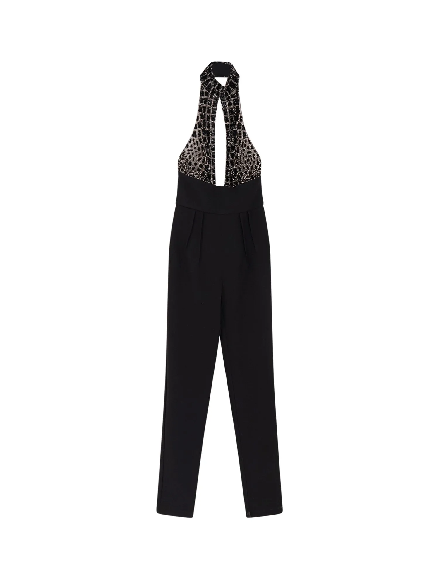 Satin Suit With Sequins On The Top