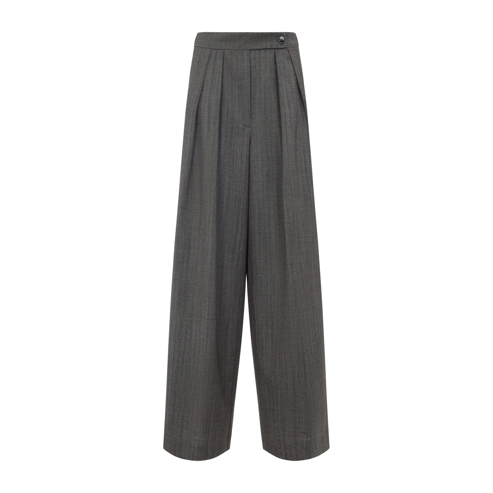 Grey Pamplona Wool Pants