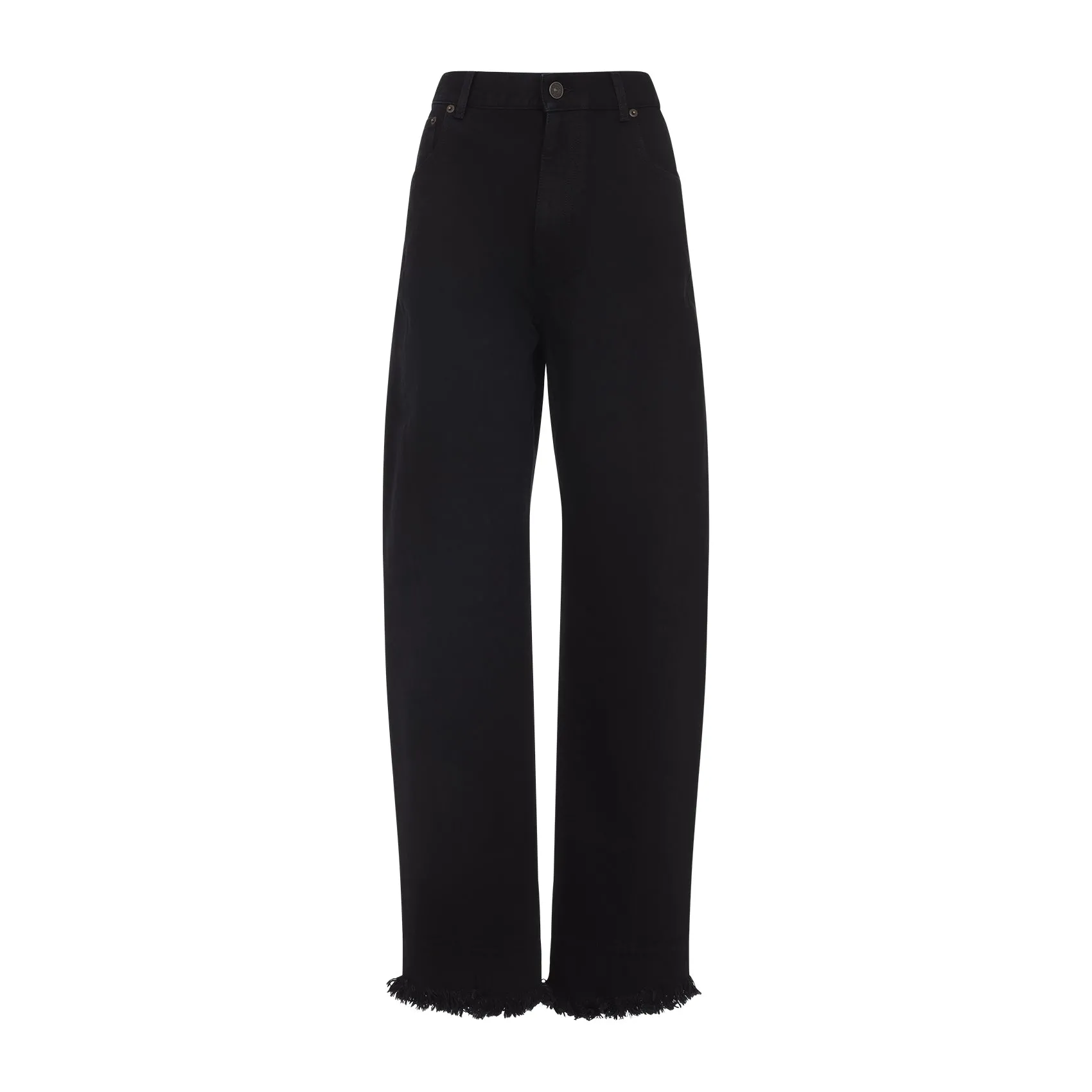 Black Cotton Arch Jeans