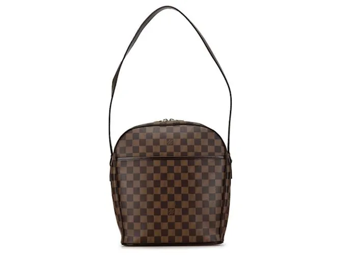 Borsa a Spalla Louis Vuitton Damier Ipanema GM Marrone
