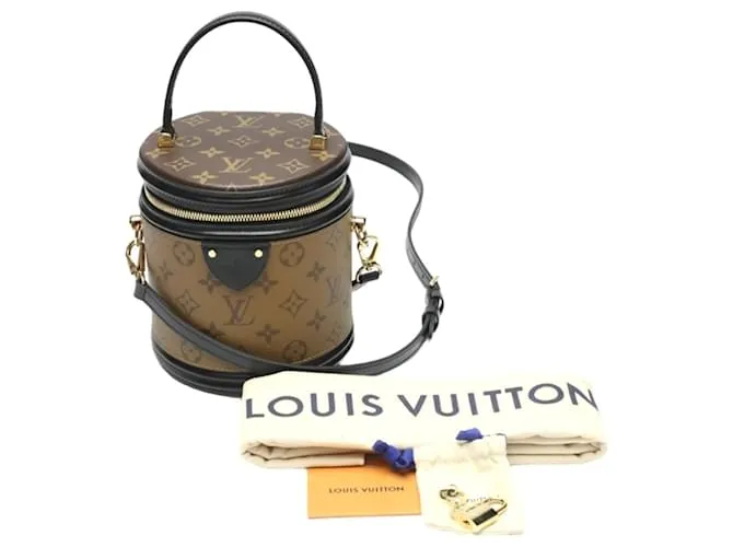 Borsa a spalla in tela Monogram Cannes Louis Vuitton - Marrone