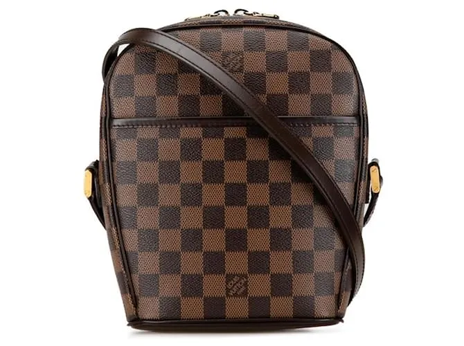 Borsa a Spalla Louis Vuitton Damier Ipanema PM Marrone