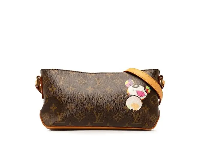 Borsa a Spalla Panda Trotter Monogramma Louis Vuitton Marrone