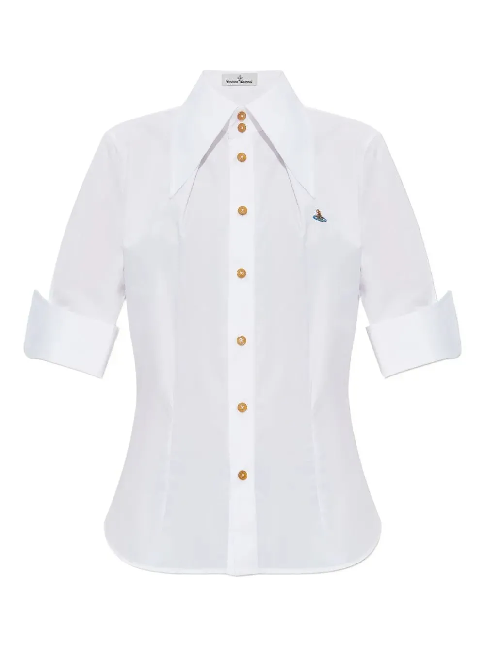 Camicia Violin In Cotone A Maniche Corte