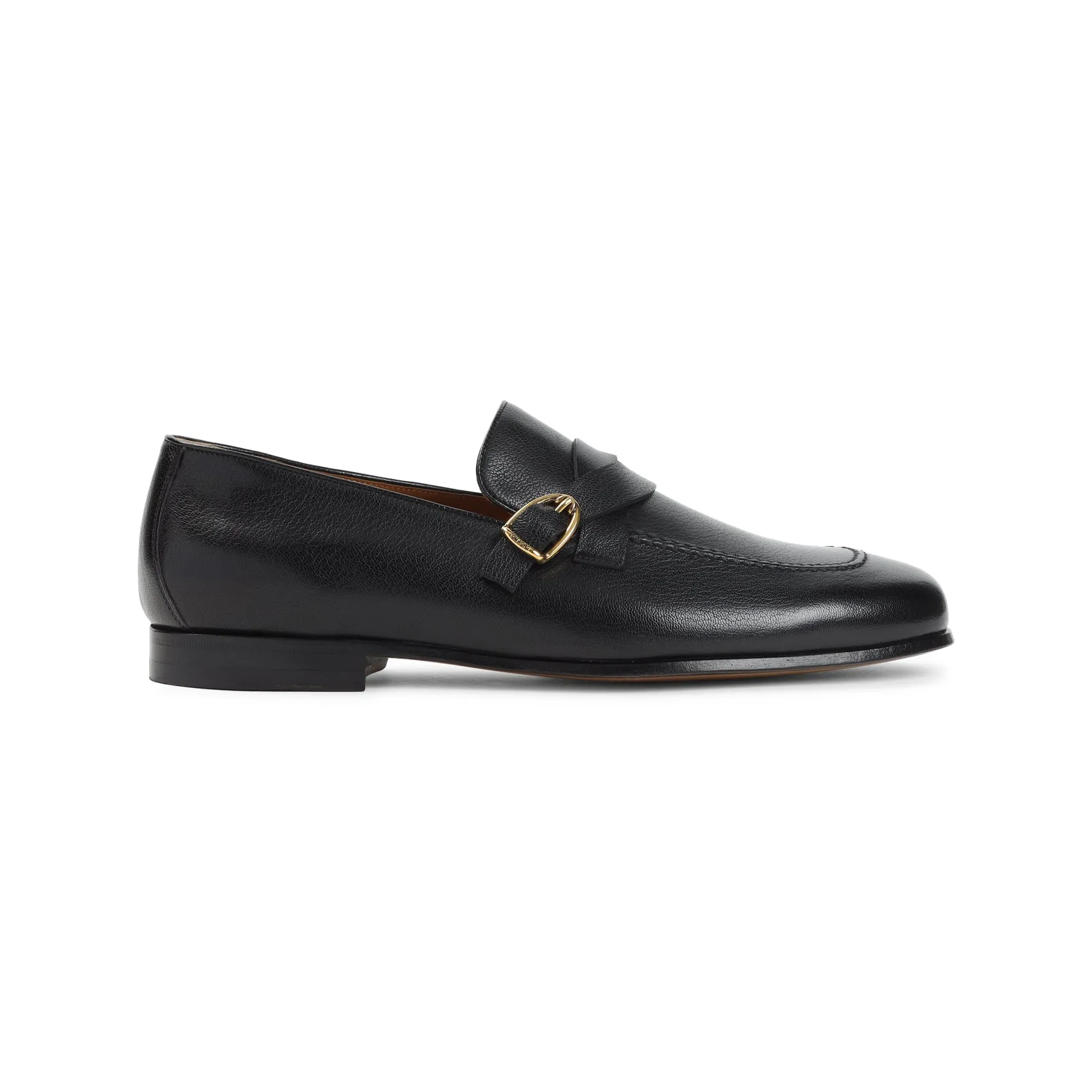 Black Formal Goat Leather Loafers