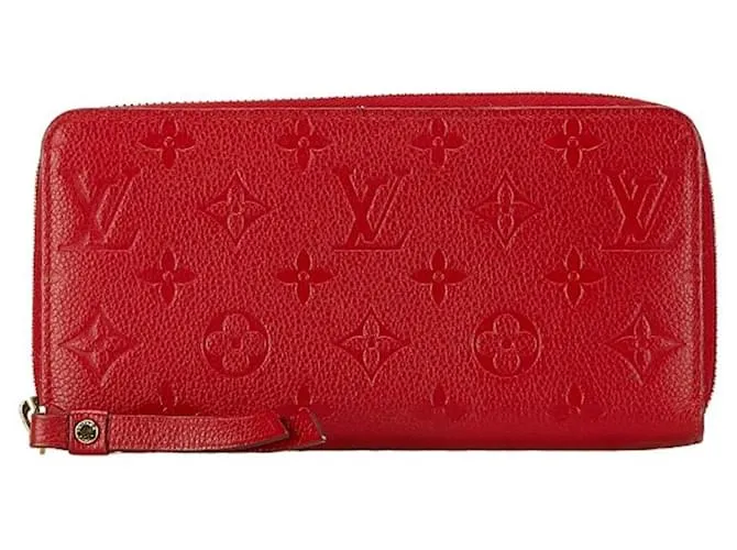 Zippy Portafoglio in pelle Monogram Empreinte Louis Vuitton Rosso