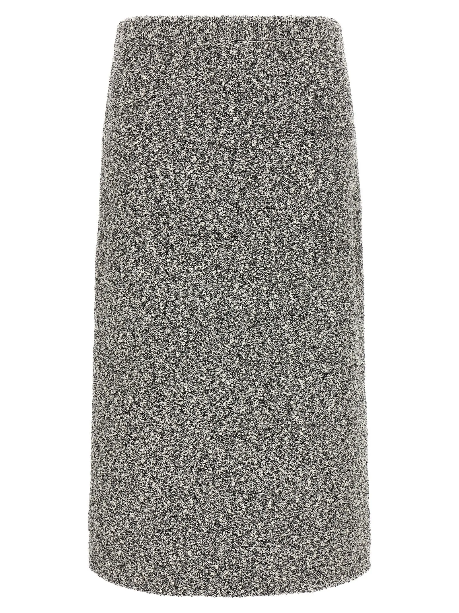 Tweed Skirt Gonne Nero
