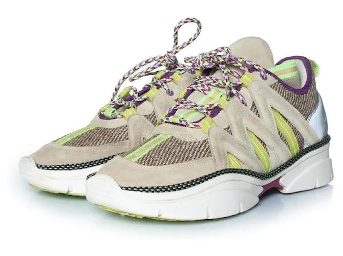 Isabel Marant, Sneakers Kinbee a pannelli Giallo