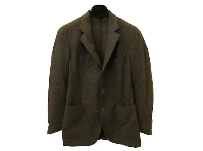 Giacca su misura a quadri in cashmere 100% Loro Piana