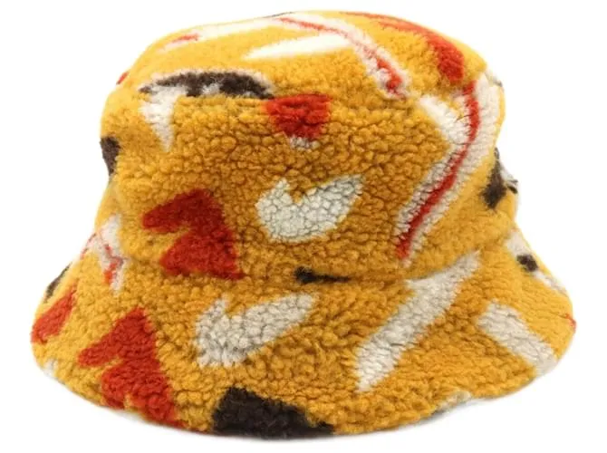 Cappello bucket in poliestere e lana Fendi